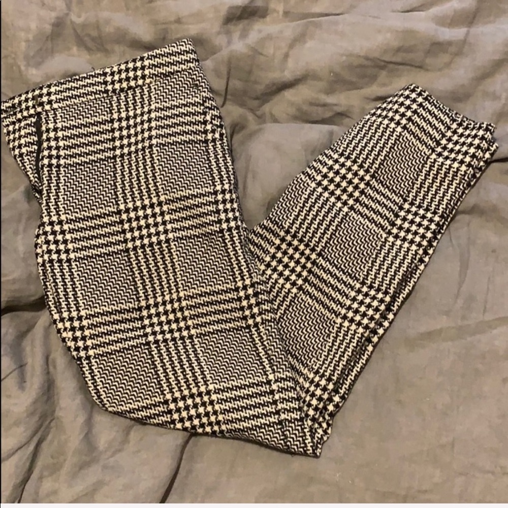 H&M tweed pants, houndstooth, size 4